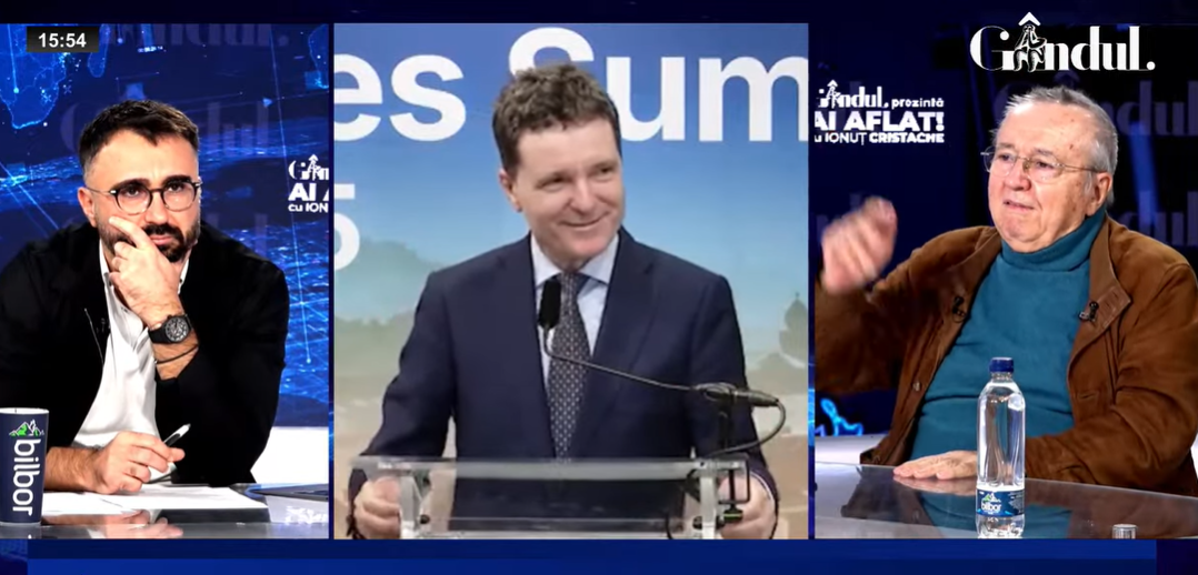Nicușor Dan, apogeul absurdului: „Cum să printezi grafice în Power Point, să pleci cu ele ca un penibil / Cristoiu: Eu am renunțat la a răspunde