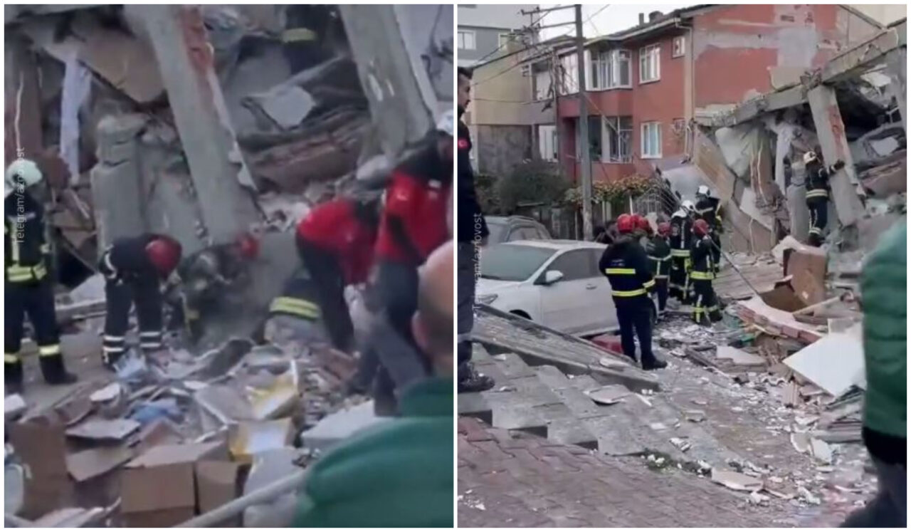 Dezastru la Istanbul. O clădire cu 6 etaje s-a prăbușit. Șapte persoane sunt date dispărute