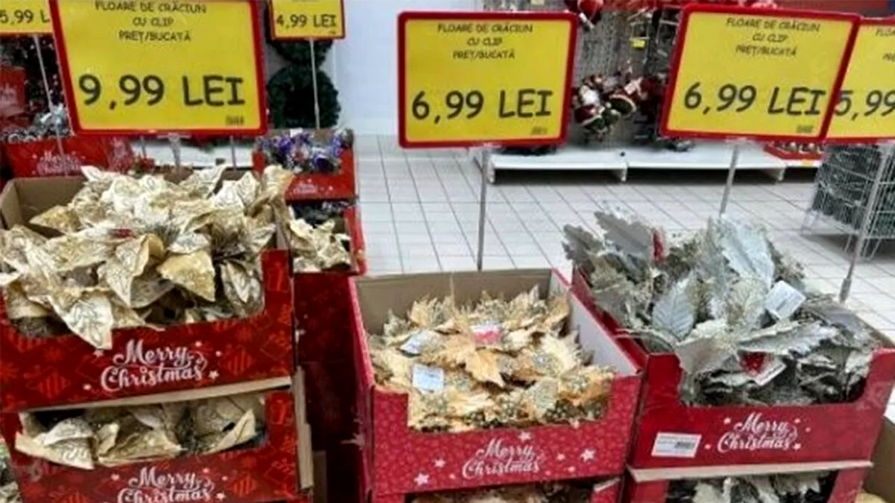 78 de zile până la Crăciun. Magazinele au pus deja în vânzare decorațiuni festive