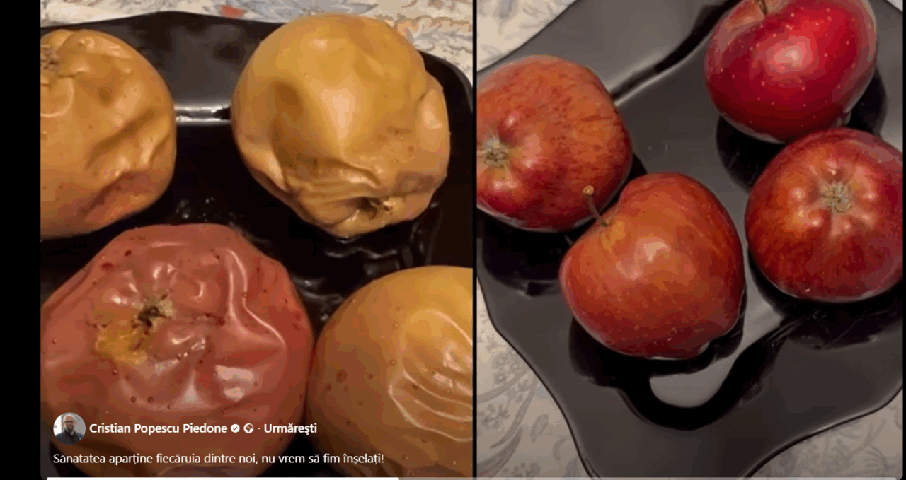 Piedone s-a apucat de experimente cu fructe din import. În primul episod, a despărțit ceara de mere