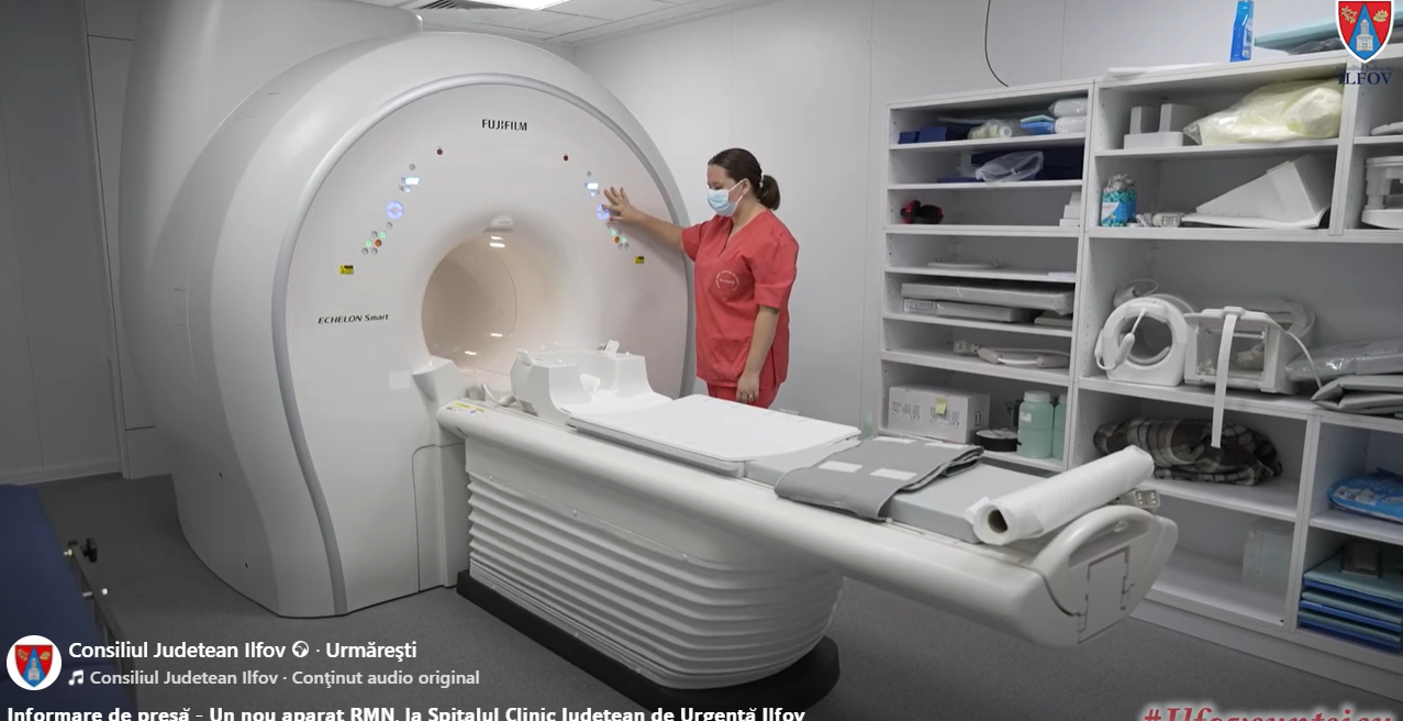 (P) Aparat nou RMN la Spitalul Clinic de Urgență din Ilfov, cumpărat de consiliul județean