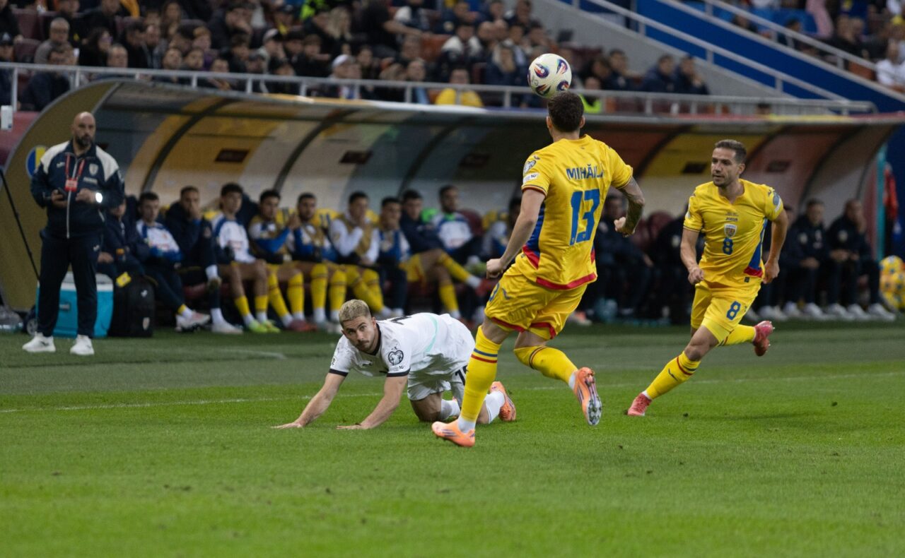 România – Austria 1-0 | VICTORIE obținută de tricolori în minutul 90+4! A marcat Virgil Ghiță cu o lovitură de cap