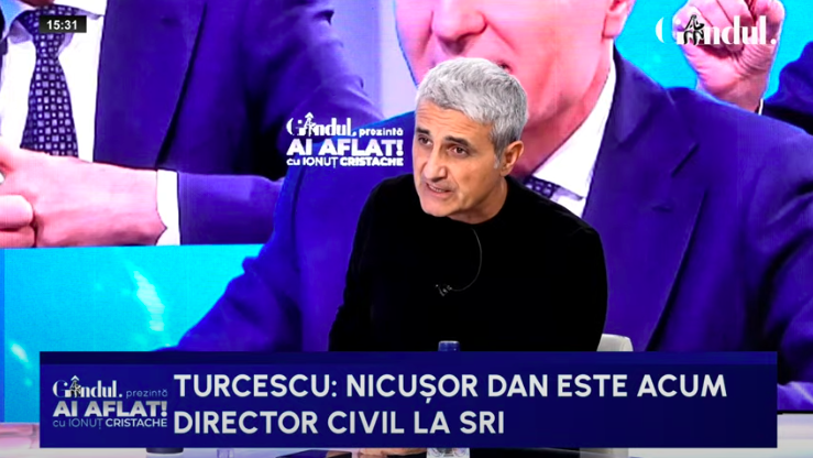 Turcescu: „Nicușor Dan este directorul civil al SRI. De asta nu numește pe nimeni”