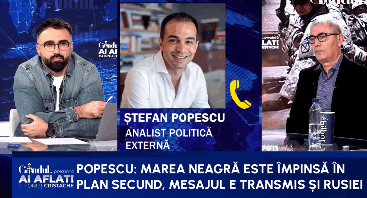 Ștefan Popescu despre reașezarea polilor de putere în zona Mării Negre. „Adevărata provocare pentru România este menținerea interesului SUA”