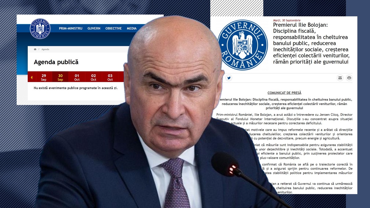„Omertà” de la Palatul Victoria. Deși Bolojan a promis transparență la guvern, în fapt ea NU EXISTĂ. Inclusiv agenda publică a premierului este ținută la secret