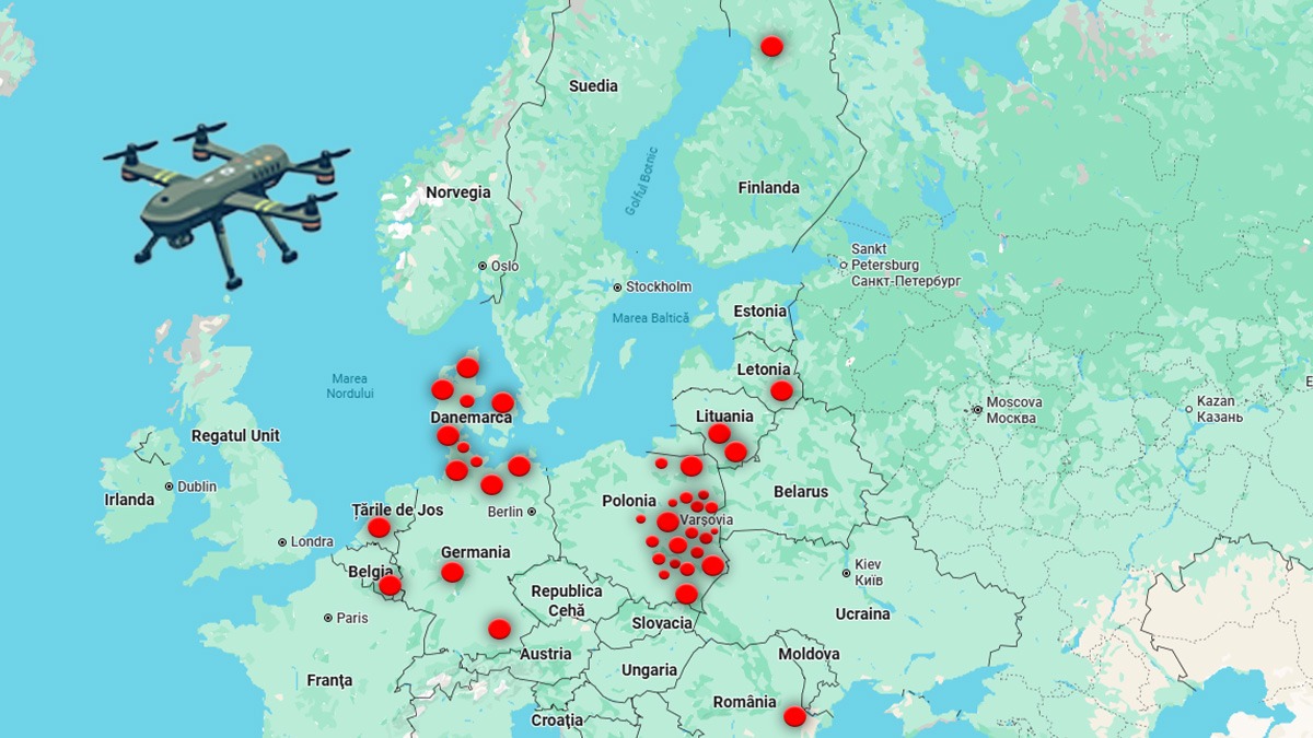 Alertă aeriană în Europa: Harta și cronologia incidentelor care au produs îngrijorări și au perturbat traficul aerian