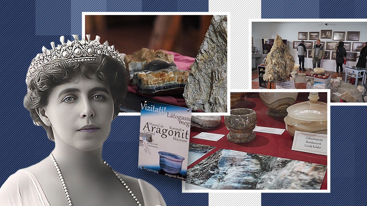 Piesa fabuloasă din aragonit, dorită și comandată de Regina Maria, expusă la Muzeul din Corund: „A venit cu schițele proprii” / Pentru ce alte personalități s-a mai lucrat în această piatră rară de-a lungul timpului