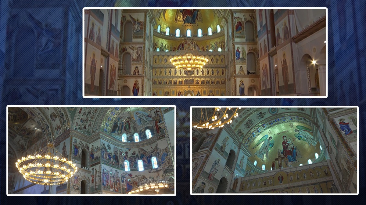 Se fac ultimele pregătiri înainte de sfințirea picturii din Catedrala Mântuirii Neamului. Cum arată ultimele finisaje