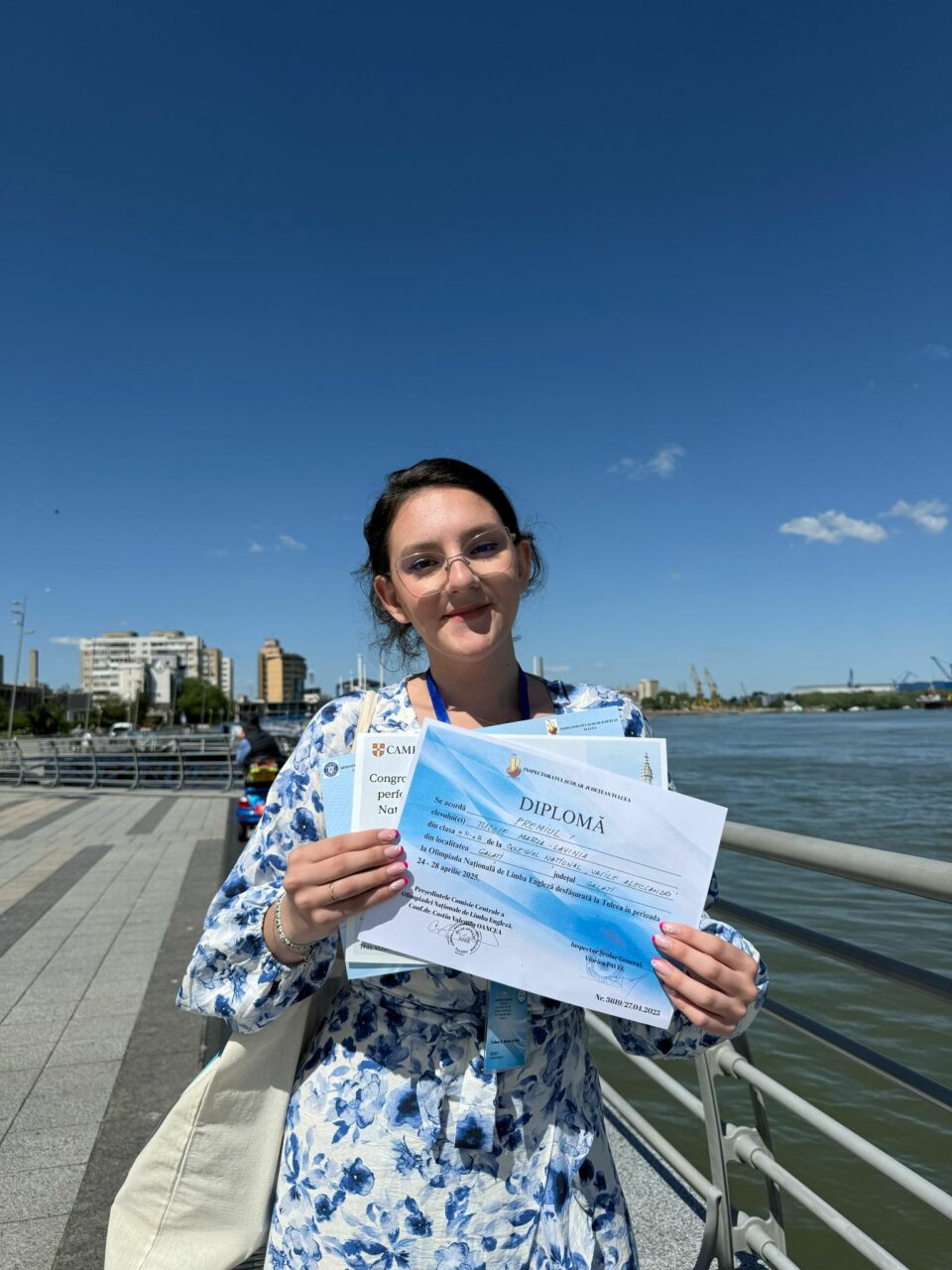 Maria - Lavinia Tudose, eleva care a obținut DUBLU AUR pentru România la Olimpiada Internațională de Engleză