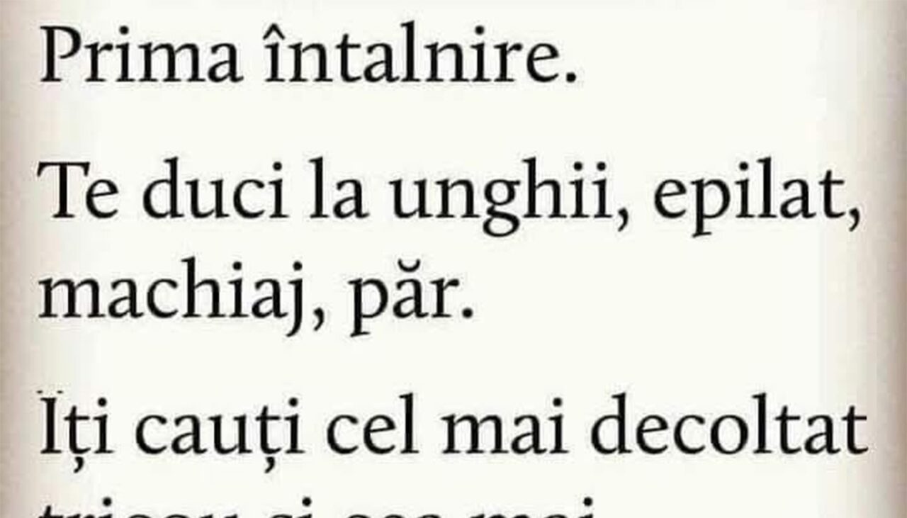 Bancul de duminică | Prima întâlnire