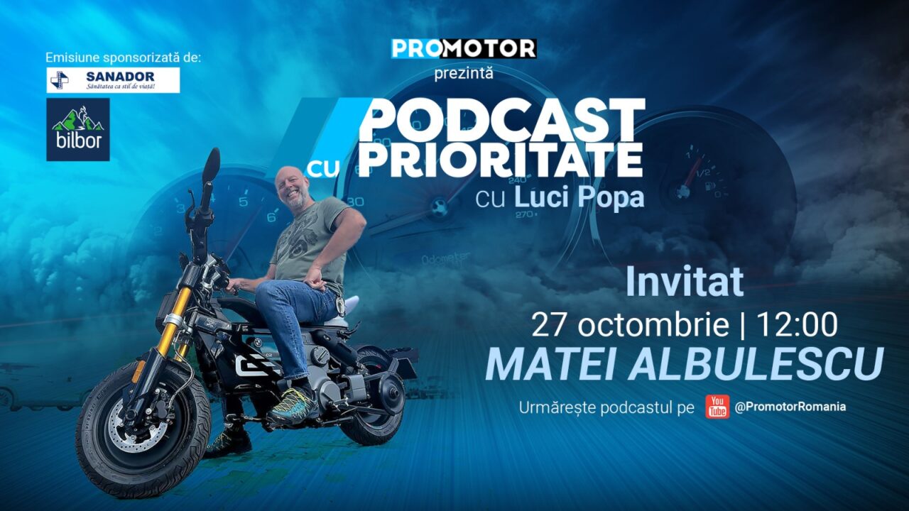 Matei Albulescu, la ProMotor în „Podcast cu Prioritate” #84. Cum a făcut trecerea de la poziția de director la Porsche la cea de instructor moto