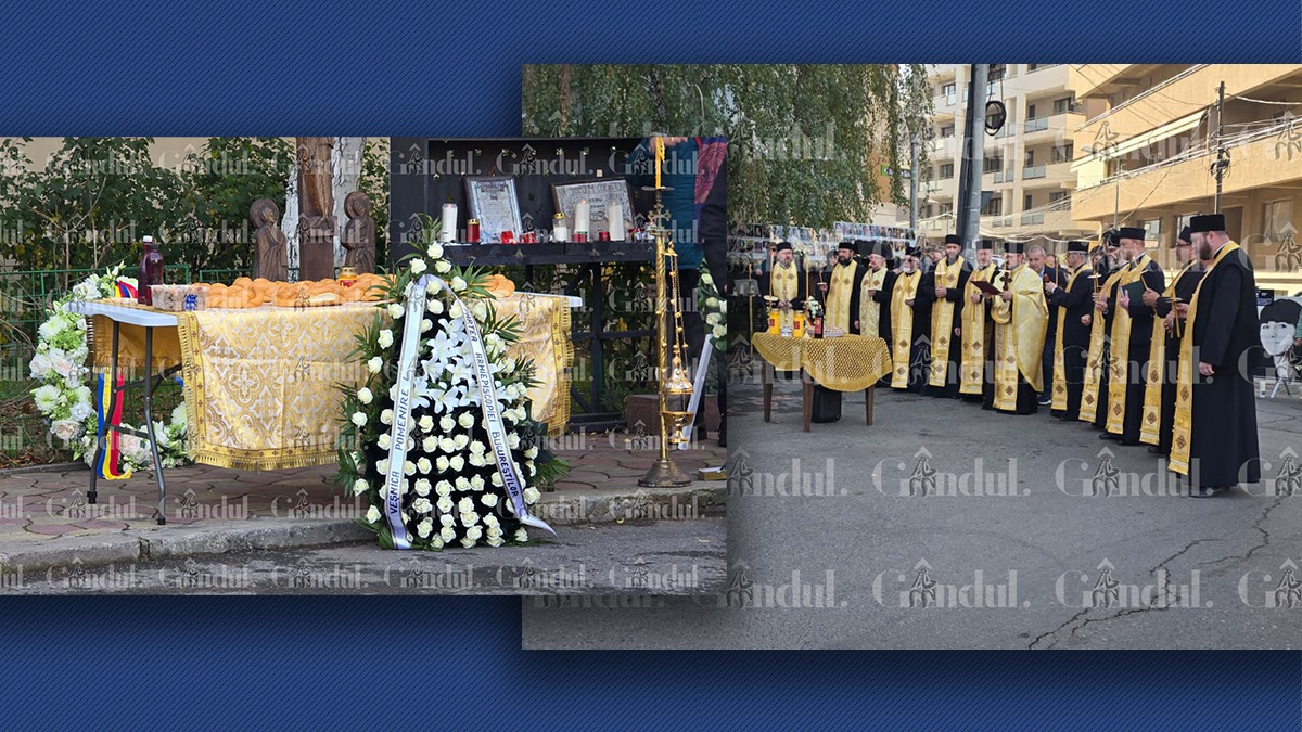 Slujbă de pomenire în fața fostului club Colectiv, în care au ars la propriu destinele a 65 de oameni