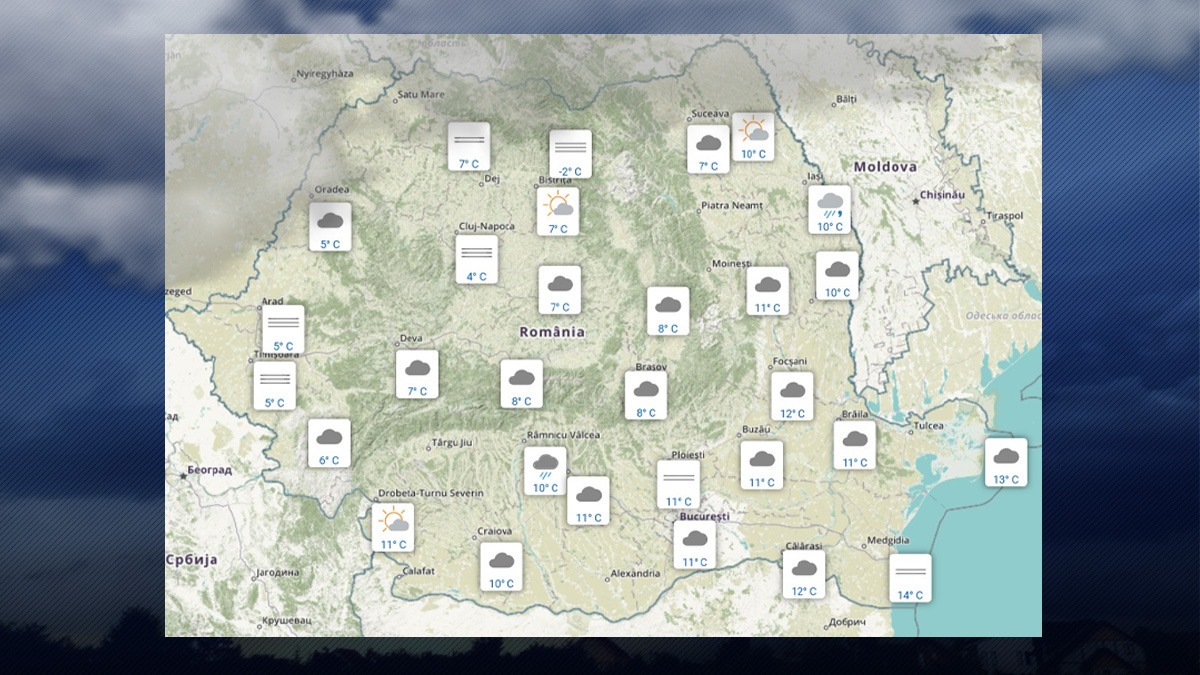 Cum va fi vremea marți, 11 noiembrie 2025. ANM, pentru Gândul: „Zi mohorâtă, norii rămân pe poziție”