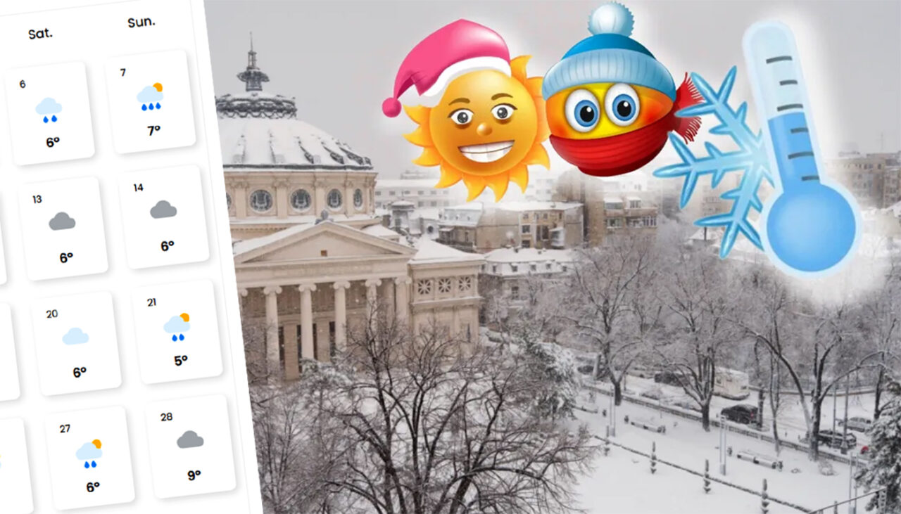 PROGNOZĂ Crăciun 2025 și Revelion 2026 | Vreme ciudată în București, potrivit meteorologilor EaseWeather
