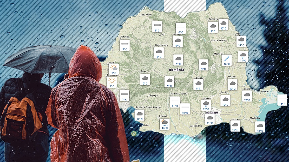 Noi vești de la meteorologi. ANM a transmis, pentru Gândul, cât de rece va fi azi și unde va ploua. Ce ne așteaptă în București