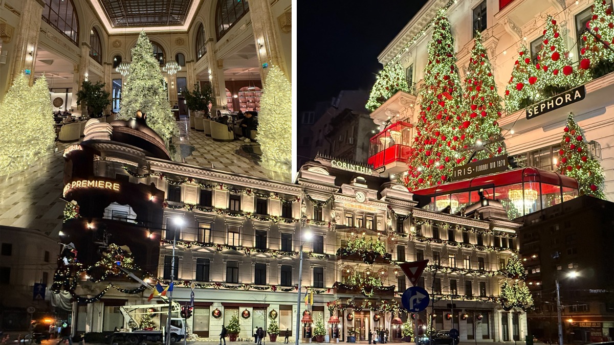 Capitala a început să se împodobească de sărbători. Gândul publică cele mai frumoase clădiri și decoruri de iarnă din București