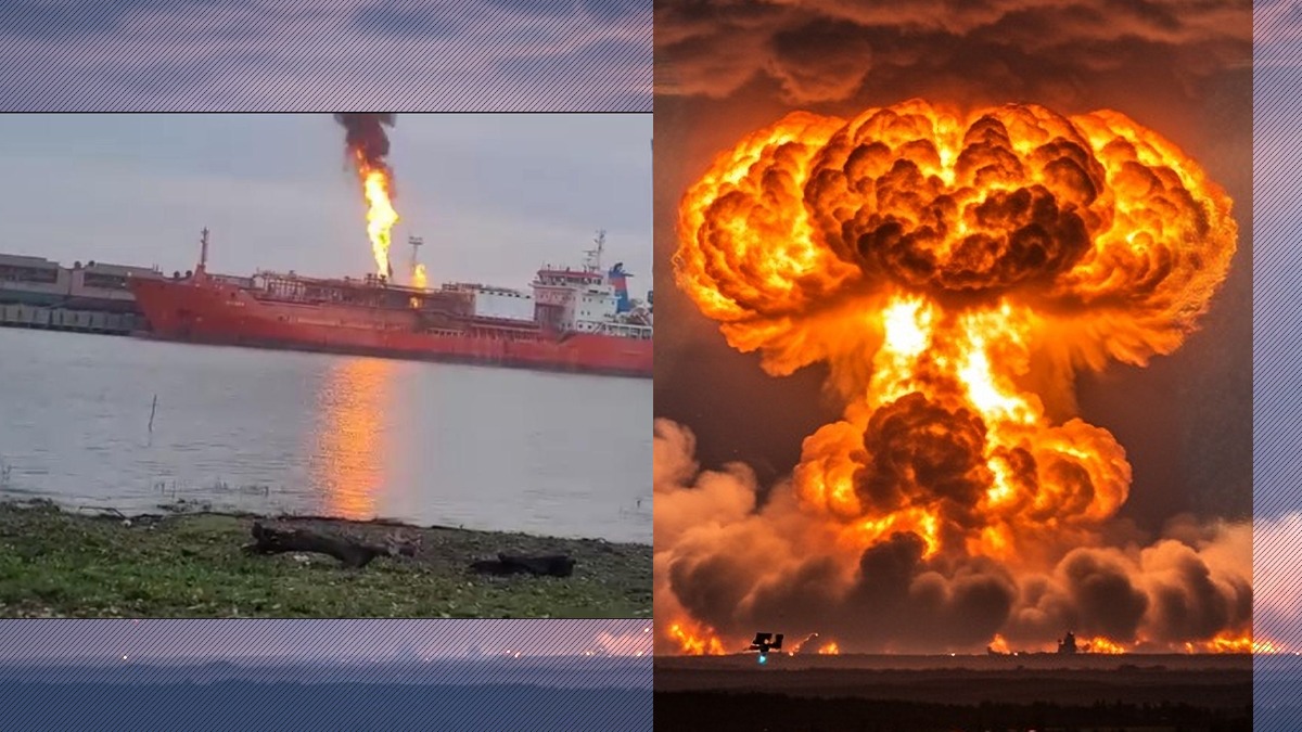 Scenariu apocaliptic prezentat de Mediafax. Explozia navei de pe Dunare ar echivala cu detonarea unei bombe nucleare
