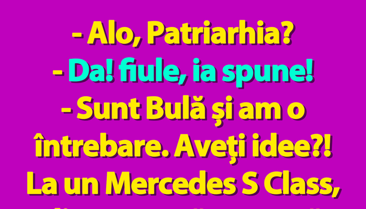 BANC | Bulă, Mercedesul și Patriarhia