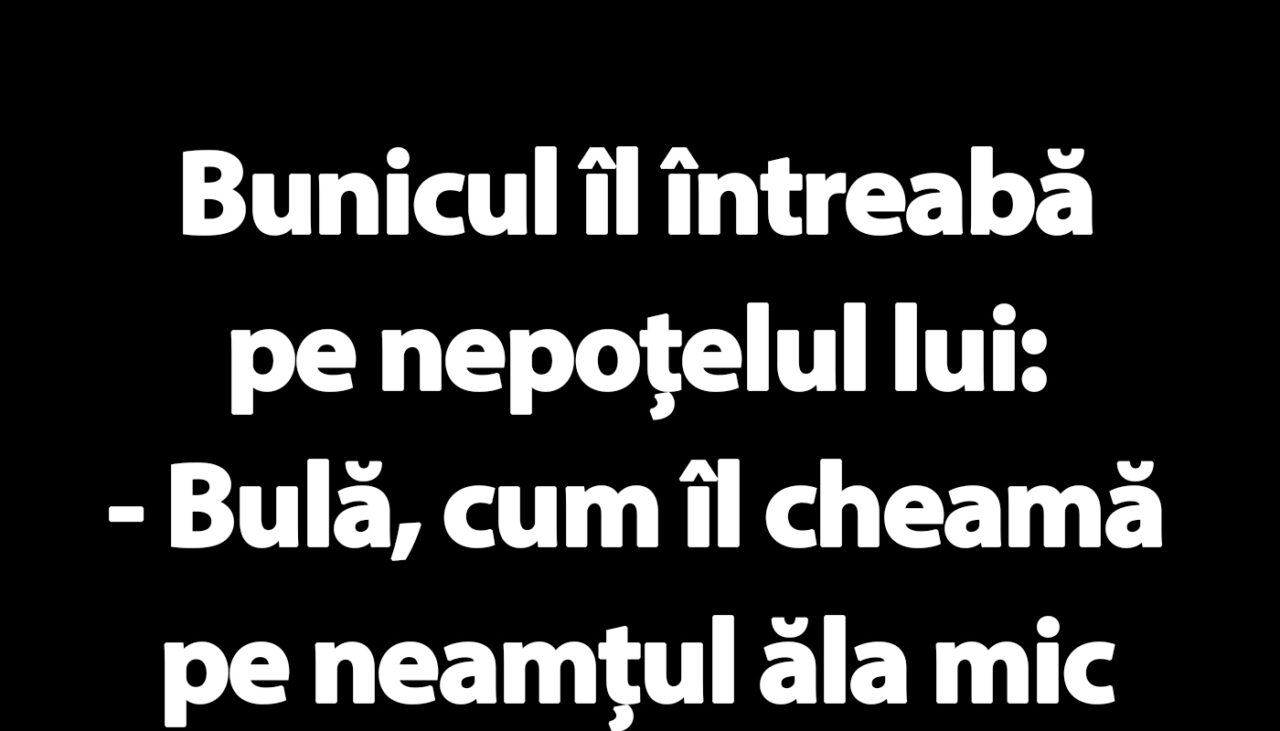 BANC | Bulă și neamțul cel mic