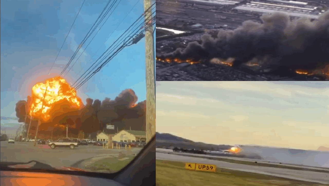 Imagini cu momentul impactului. Un avion s-a prăbușit în SUA, lângă un aeroport. Bilanțul victimelor este necunoscut în acest moment