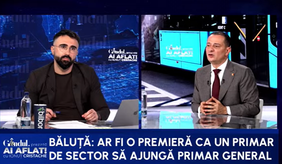Dacă va câştiga Primăria Capitalei, Daniel Băluţă spune că nu creşte taxele: „Oamenii trăiesc foarte greu şi o duc foarte rău”