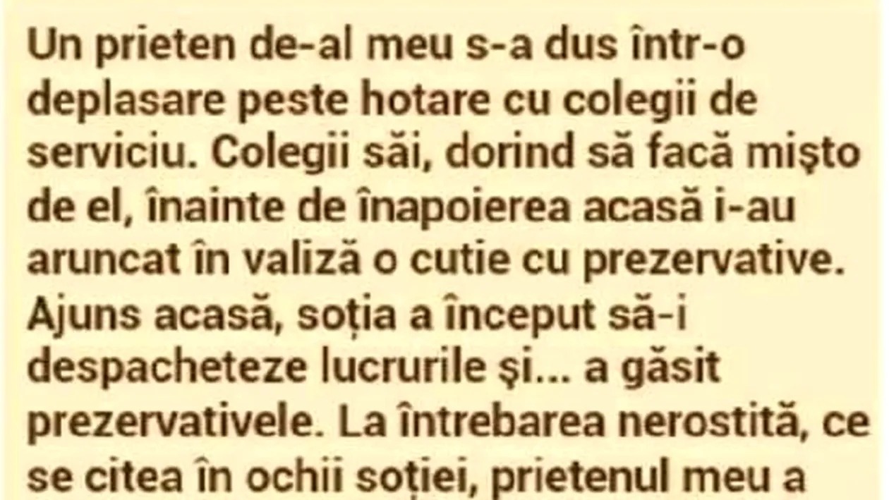 BANCUL de luni | Deplasare de serviciu