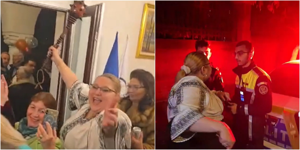 Diana Șoșoacă și-a serbat ziua de naștere lângă MAE și Ambasada Ucrainei. Scandal cu poliția în plină stradă: „Trădătorii neamului românesc”