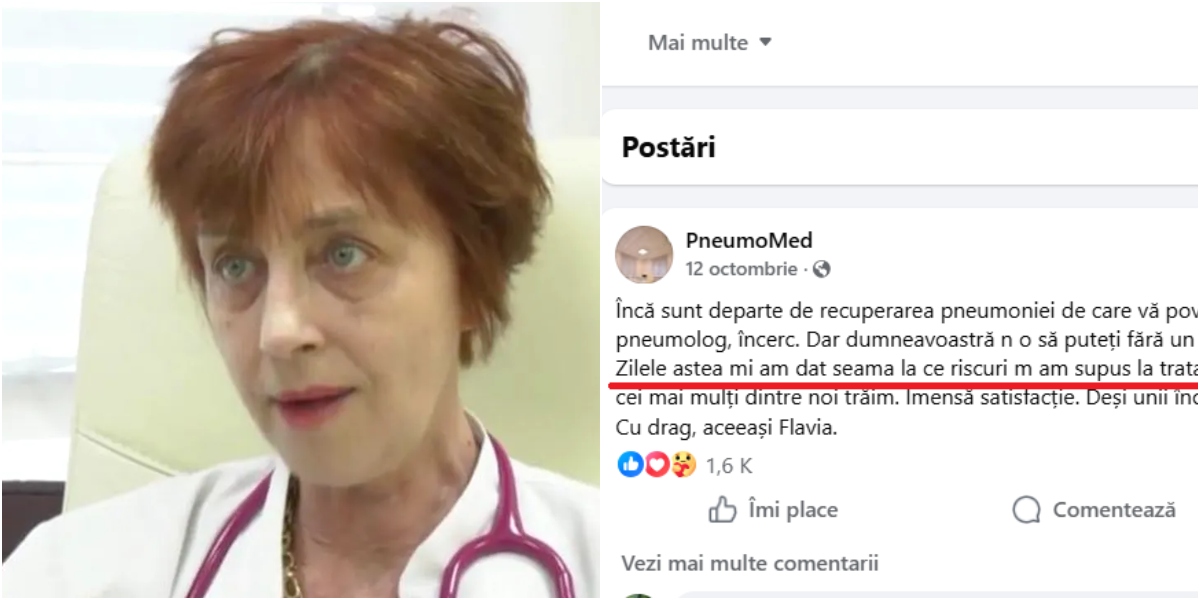 Ultimul mesaj al medicului Flavia Groșan: „Mi-am dat seama la ce riscuri m-am supus la tratamentul Covidului”