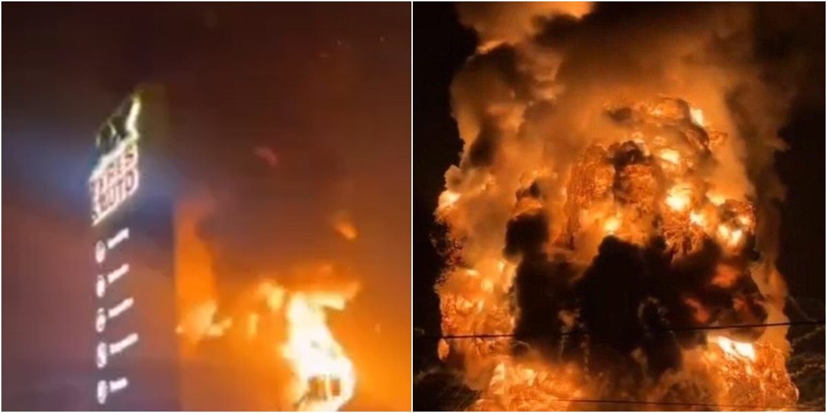 Flăcări infernale în Sydney — explozia unui rezervor cu substanțe chimice