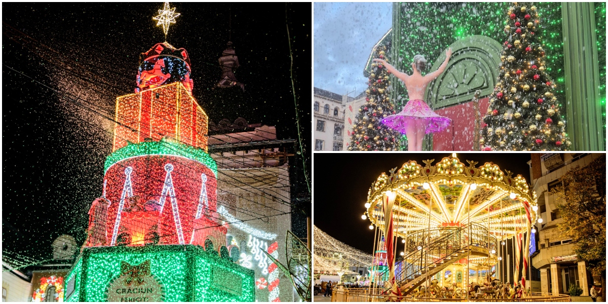 Târgul de Crăciun de la Craiova și-a deschis porțile. Spectacol de lumini, decoruri spectaculoase și o poveste emblematică despre magia Sărbătorilor