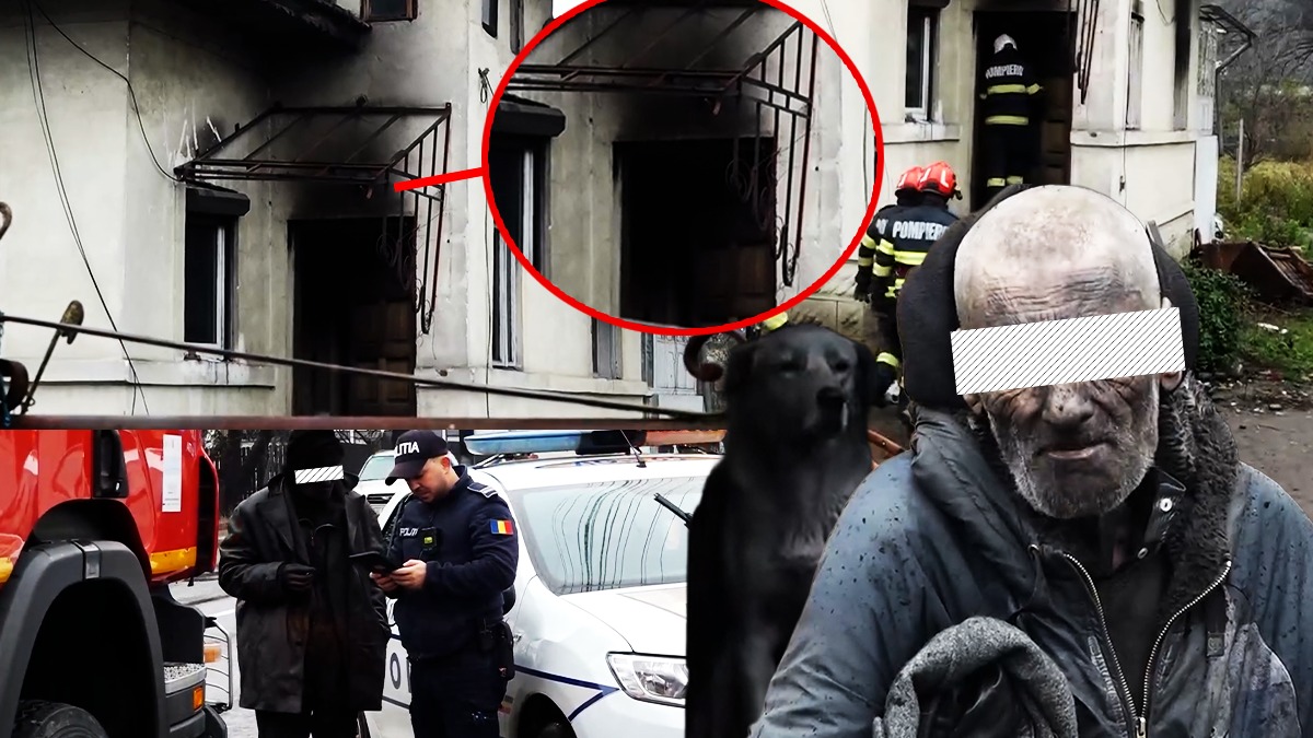Un bărbat din Câmpulung, care făcea focul în casă, cu gunoaie, a fost evacuat de pompieri, împreună cu cei trei câini. Vecinii au sunat la 112
