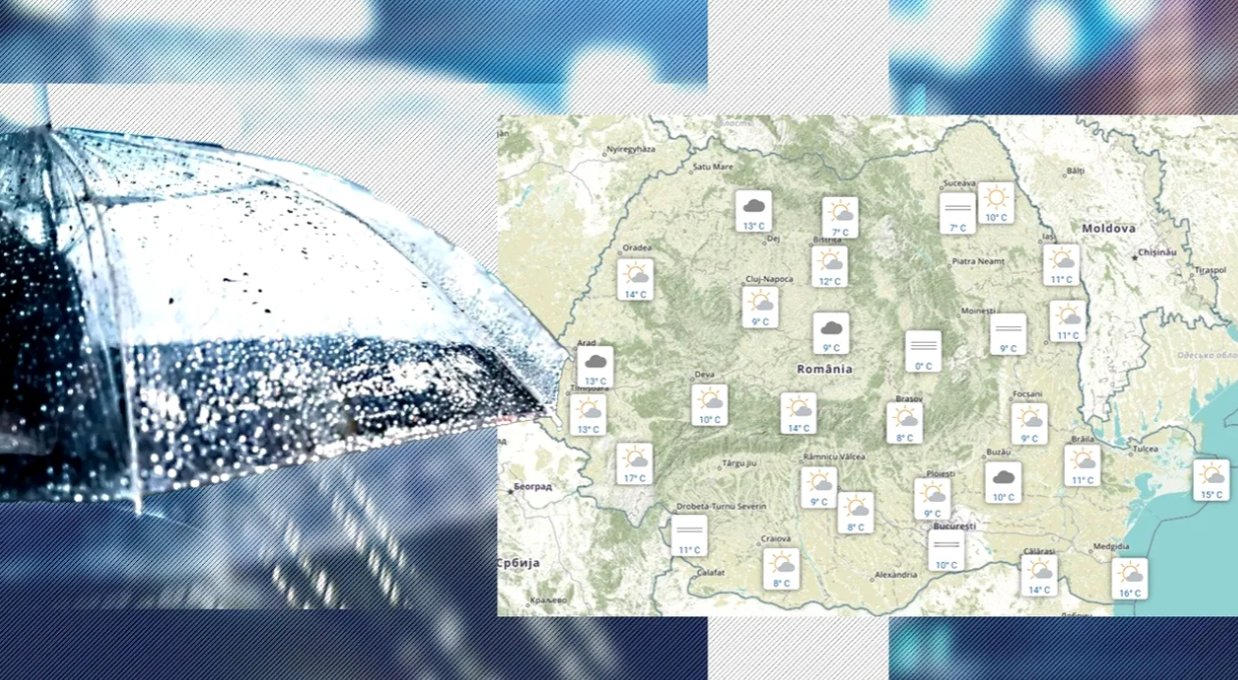 Scăpăm de umbrele? Meteorologii ANM au transmis, pentru Gândul, noi informații despre vreme. Cât de rece va fi azi și unde vor fi intensificări ale vântului