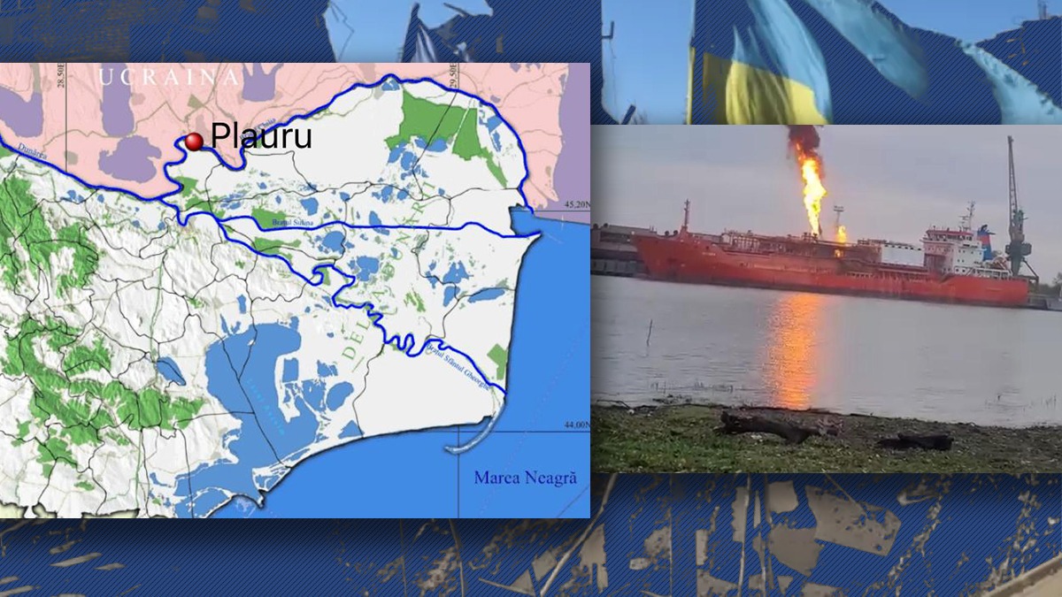 Două localități din România evacuate din cauza războiului din Ucraina. Pericol de explozie pe Dunăre. Cui aparține nava care arde la Plauru
