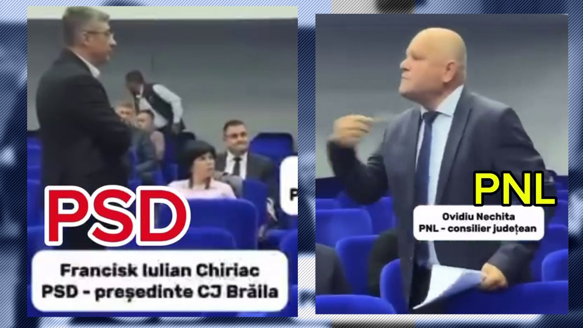 Şedinţă ca la uşa cortului, la CJ Brăila. Consilier PNL către şeful consiliului judeţean: „Nu ţi-e ruşine să-mi spui, tu, mie, ‹zât!›, porcule?”
