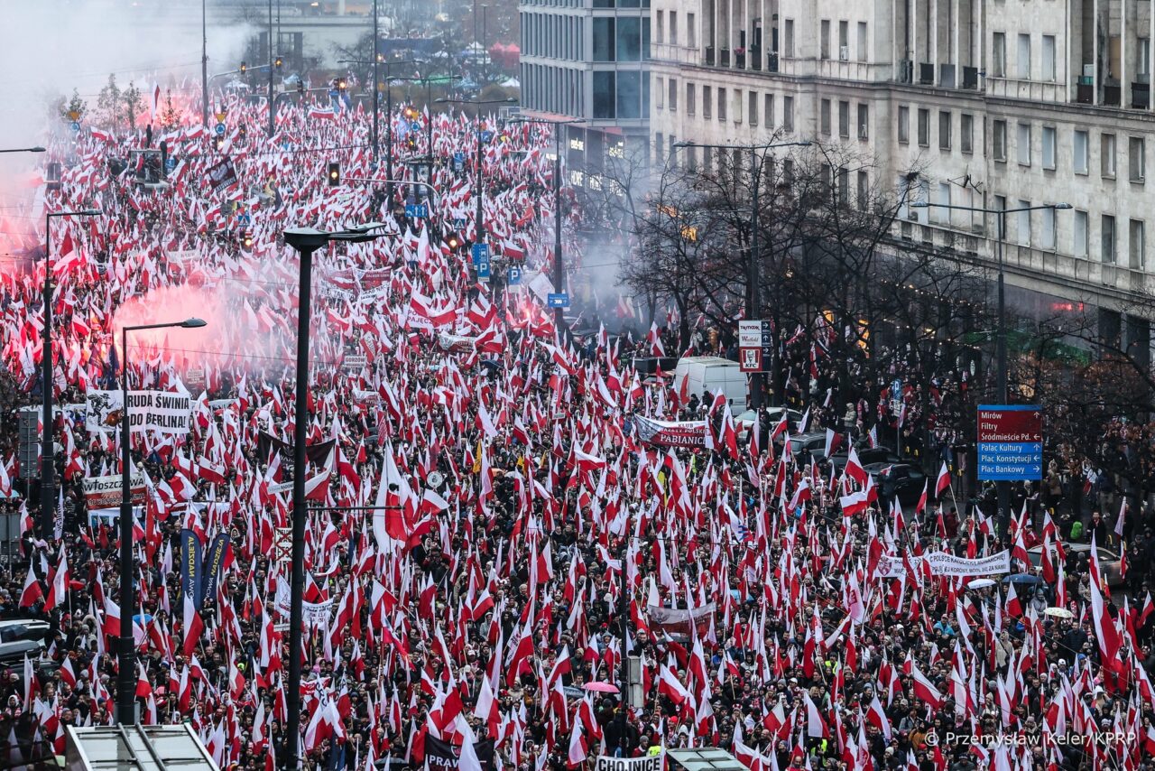 100.000 de persoane au participat la marșul anual din Polonia, care celebrează Ziua Independenței și valorile tradiționale