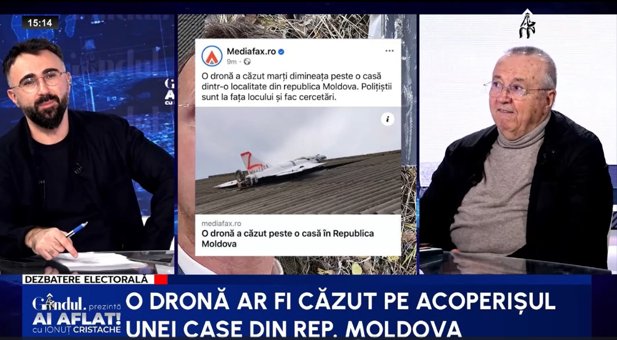 Ion Cristoiu, analiză savuroasă a incidentului cu drona din România: „Zici că a fost pusă cu mânuța acolo”