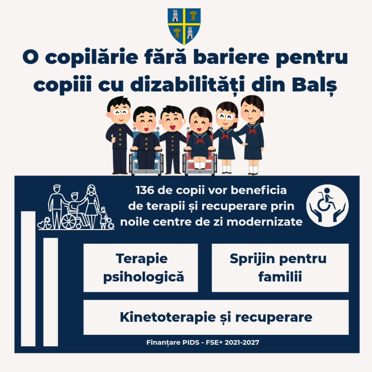 (P) Consiliul Judeţean Olt: „Am aprobat proiectul ‹O copilărie fără bariere pentru copiii cu dizabilități din Balș›”