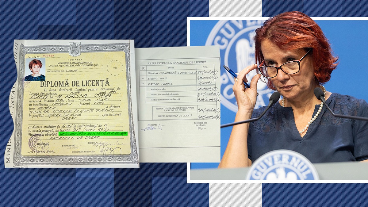 Se adâncește scandalul diplomelor din Guvernul Bolojan. Purtătorul de cuvânt, Ioana Dogioiu, a terminat o Universitate privată, de rangul Bioterra, dar pretinde că a studiat la Universitatea București. Dogioiu și-a publicat diploma de licență