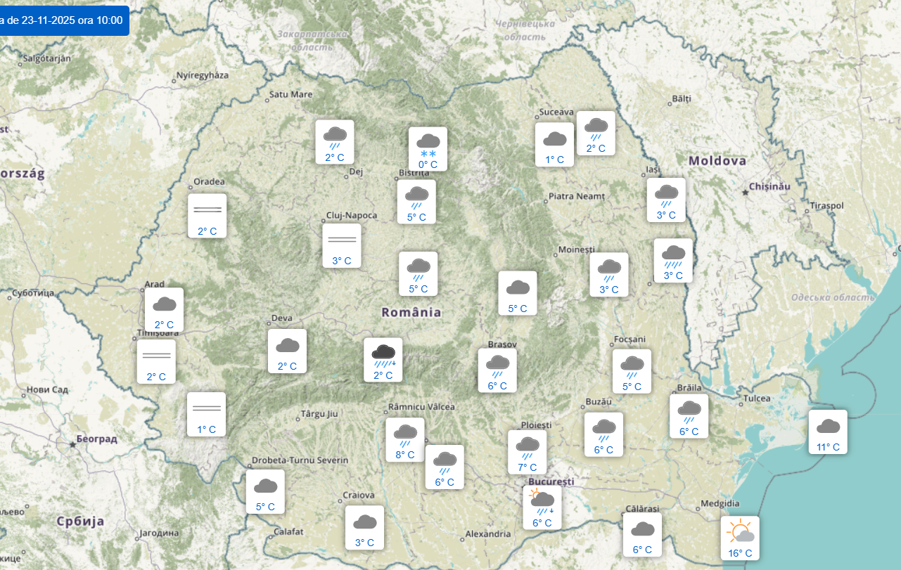 Vortexul polar lovește România. Alertă de ninsori, iar temperaturile scad sub 0 grade Celsius. Anunțul oficial al ANM, pentru Gândul