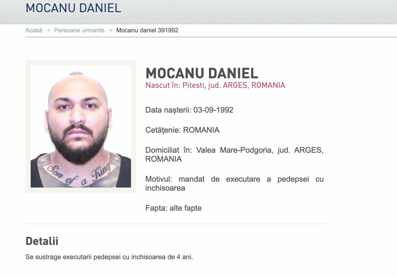 Manelistul președintelui a fost dat în urmărire. Dani Mocanu se sustrage pedepsei cu închisoarea