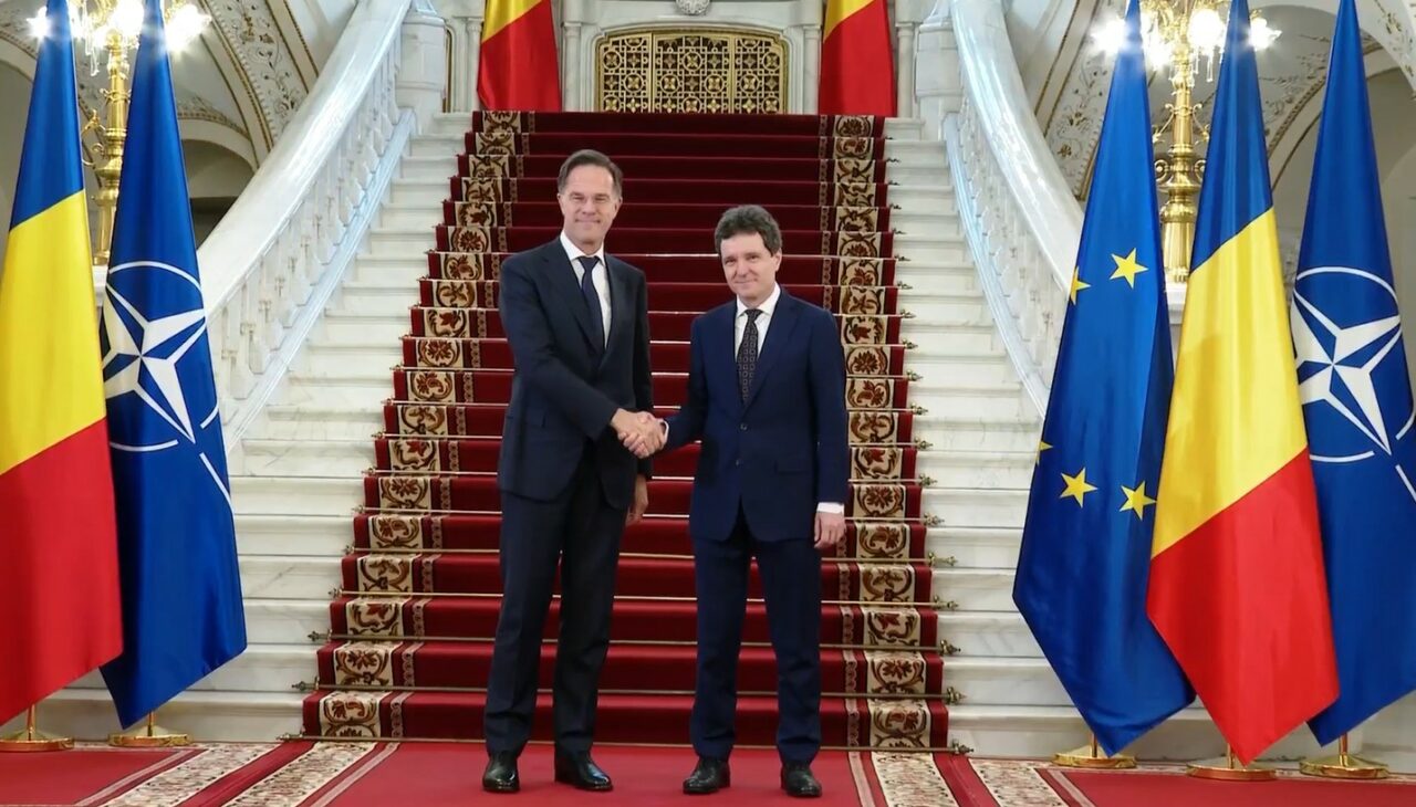 Secretarul General al NATO, Mark Rutte, a fost primit de președintele Nicușor Dan la Cotroceni
