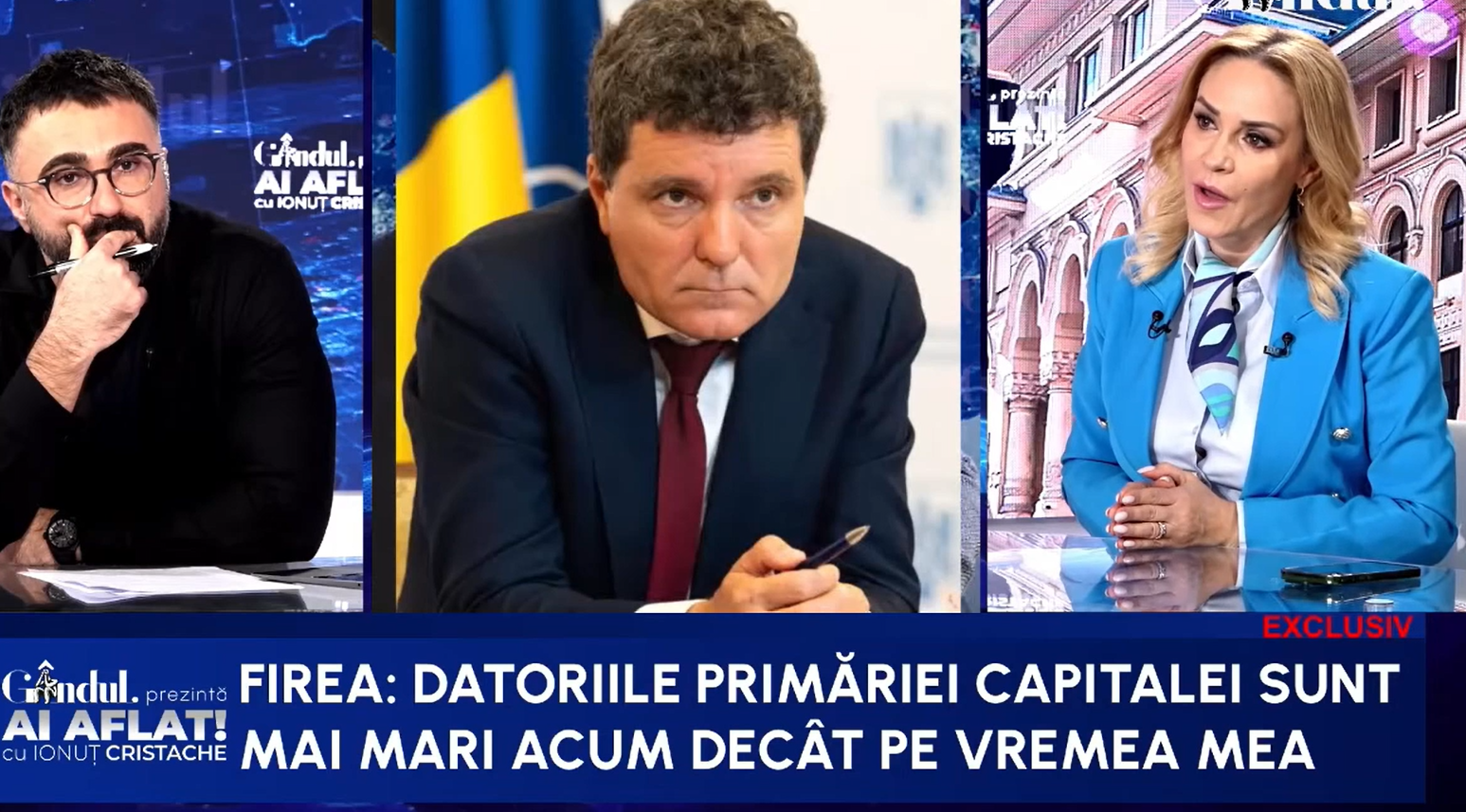 Firea: Primăria e mai îndatorată decât pe vremea mea