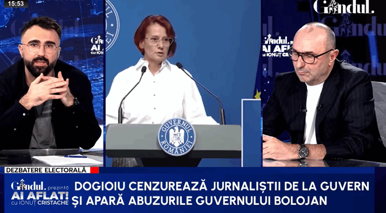 Tucă despre incidentul cu jurnaliștii. „Toți oamenii de la Palatul Victoria s-au făcut după chipul și asemănarea lui Bolojan/Totul li se cuvine”