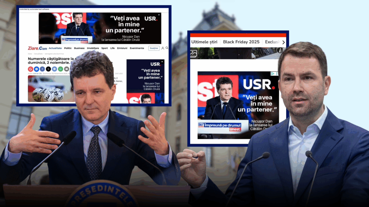Scandalos! Internetul este împânzit de afișe cu Nicușor Dan. Președintele girează USR și pare să fie adevăratul candidat al partidului, în locul lui Cătălin Drulă