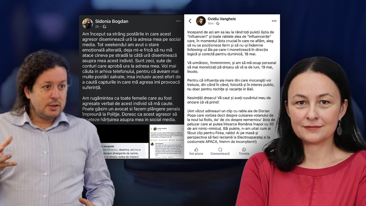 SCANDAL între doi jurnaliști. Sidonia Bogdan anunță că-l dă în judecată pe Ovidiu Vanghele. Jurnalista face apel la femeile care ar fi fost jignite de acesta s-o ajute