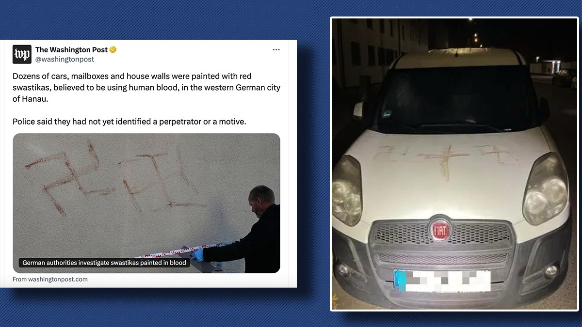 Șoc în presa internațională:un român a fost arestat în Germania după ce a desenat cu sânge zeci de svastici pe mașini și case