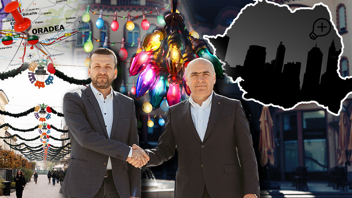 Bolojan „STINGE” becul în toată țara și APRINDE luminițele de Crăciun de peste 1 milion de lei la Oradea. Contractul este mai mare decât cel de anul trecut și a fost atribuit „regelui ghirlandelor”