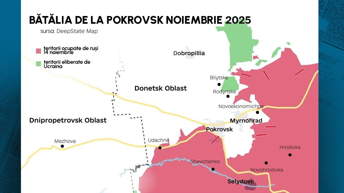 Ce înseamnă pentru Ucraina căderea orașului Pokrovsk. Ștefan Popescu: O veste proastă care arată că războiul de uzură în care ne aflăm începe să pună la grea încercare resursele ucrainene