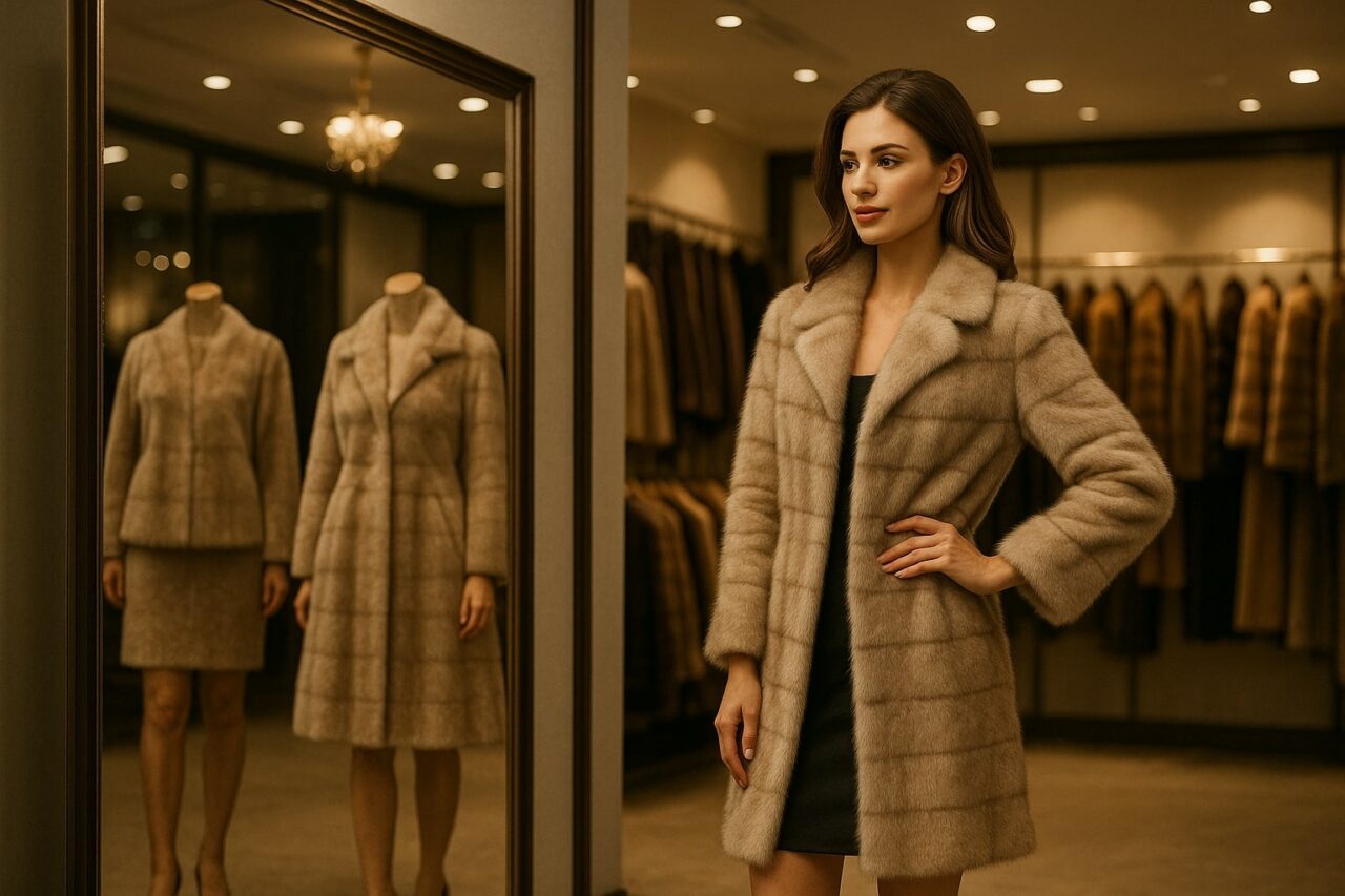 (P) Cum alegi croiala perfectă la haine de blană naturală damă în funcție de forma corpului