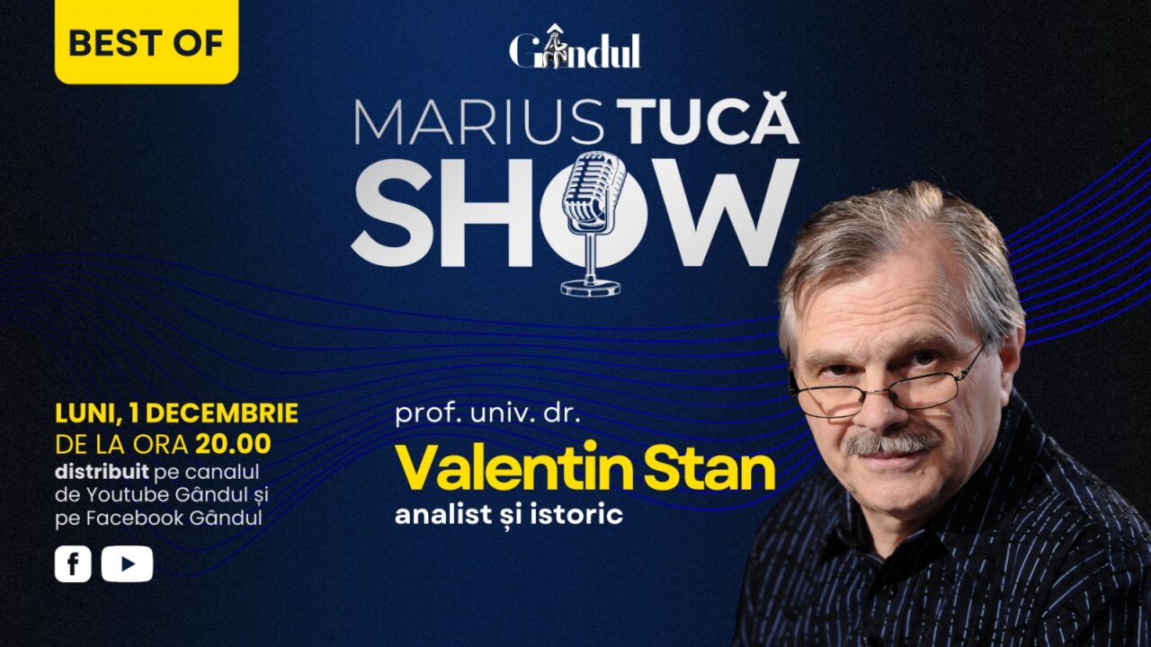 Gândul prezintă Best of „Marius Tucă Show” – luni, 1 decembrie, de la ora 20.00